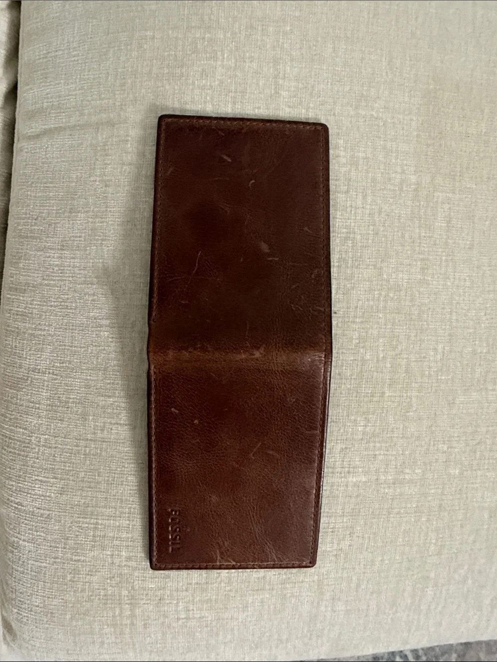 Fossil Men's Dark Brown Leather Bifold Wallet